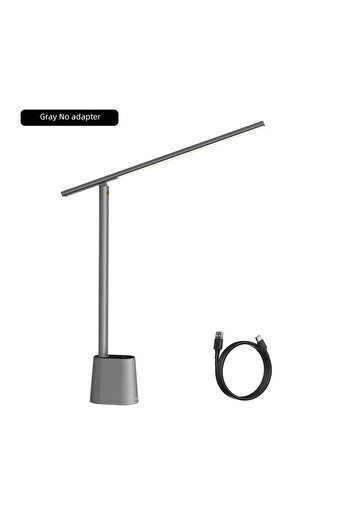Baseus 0-5W L WHITE Grey No Adapt LED Desk Lamp Eye Protection Study Dimmable Office Light Foldable