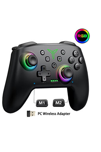 Choice1 TP28-wireless for PC Wireless Bluetooth RGB Controller for Nintendo Switch/Switch OLED/Lite