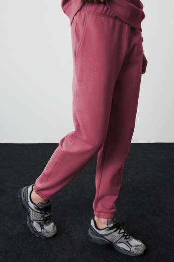 ruNadeS Unisex Standard Fit άνετο βαμβακερό Jogger φούτερ με 3 τσέπες με νήματα