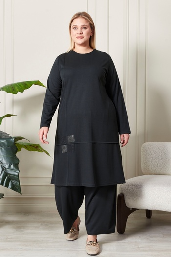 Ferace Women's Plus Size Seasonal Combed Cotton Suit