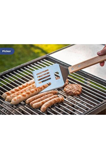 Wenko Maximex Premium Grilling Tool 4-in-1 - Turner, Skewer, Knife and Bottle Opener