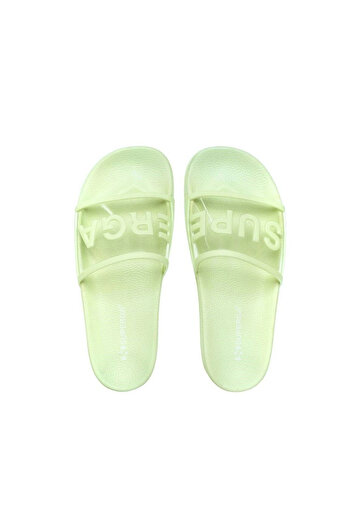 Superga 1908 Slides Clear Identity Kadın Yeşil Şeffaf Terlik