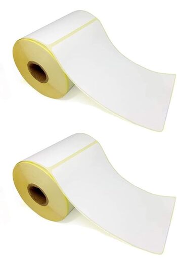 Taimi Pack of 2 Thermal Paper Stickers for Barcode Printer 10 X 15cm - 500 Label