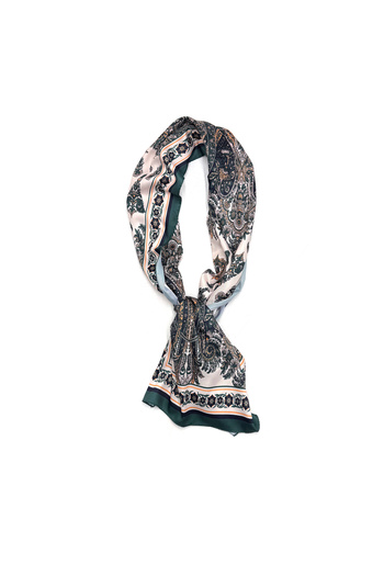 nazipek Digital Printing Soft Bandana 135X40 cm Scarf Satin Fabric Rayon Shawl