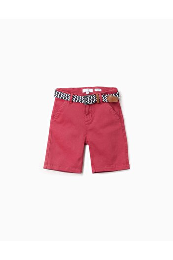 Ziddy Chino Shorts with Belt for Boys 'Midi', Red