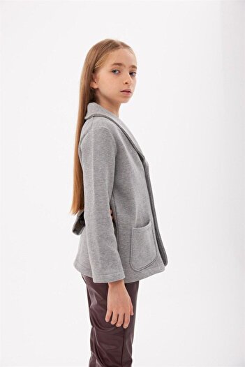Hilal Akıncı Kids Unisex Μπουφάν με 3 κλωστές με ανοιχτόχρωμο μπλέιζερ