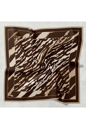 Bonjela Cotton Soft Scarf Hand Stitched Zebra Pattern