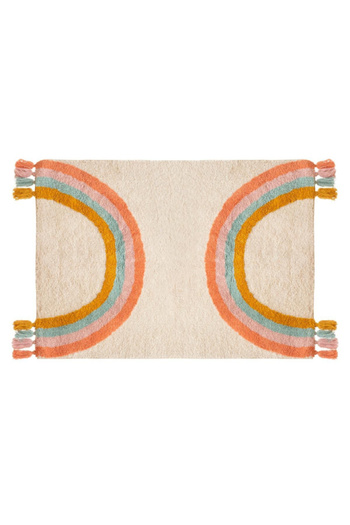 Atmosphera Rainbow Pattern Decorative Rectangular Children's Rug 100 x 150cm