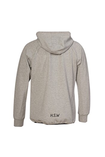hummel Nova Erkek Gri Kapüşonlu Ceket