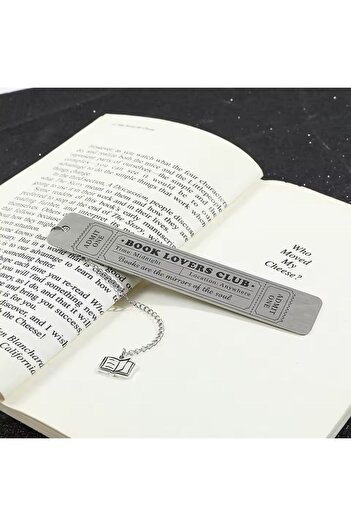 Fivy Ticket Themed Book Lovers Club Metal Bookmark