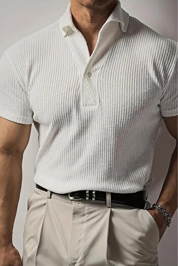 Oksit Ανδρικό μπλουζάκι Jabbel Old Money Deep V-Neck