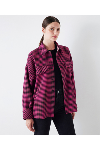 İpekyol Plaid pattern shirt jacket