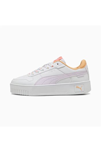 Puma Carina Street Lacey Jr Women's White Sneaker / Sneakers - 400884   02