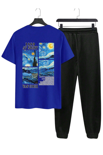 uyguntarz Unisex Vangogh Printed Tracksuit Set
