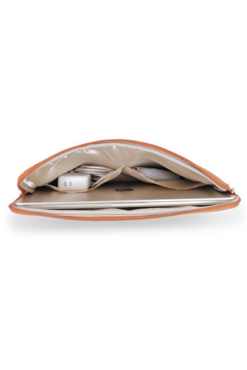 worken 13-14 Inch Tablet Case and Briefcase - Leather, Water and Impact Protection Shawl Tan