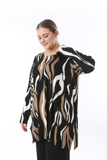 THE CABIN Women's Plus Size Side Slit Tunic