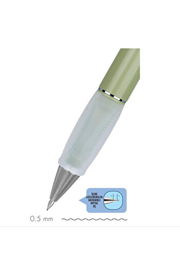 Serve Deep Mekanik Kurşun Kalem 0.5mm Toprak Serisi Yaprak Yeşili