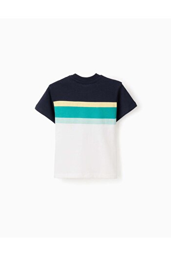 Ziddy Cotton T-shirt for Baby Boys 'Stripes', Multicolour