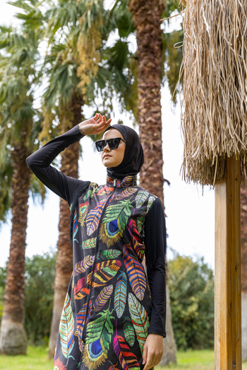 ALFASA Tassel Decorated Hijab Swimsuit
