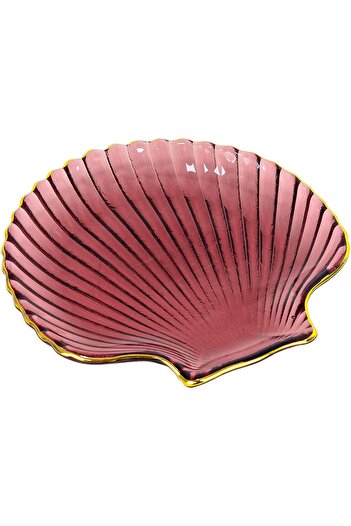 Winds Trading Snack Plate, Starfish Shell Shape Crystal Clear Glass Dish, Sushi, Dessert, 14cm