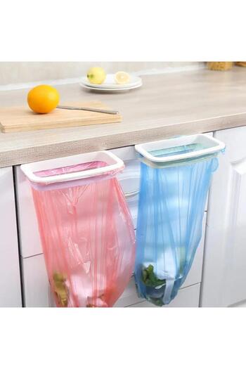 jetfast 2 Portable Garbage Bag Holder Organizer Apparatus Attached to the Cabinet Door