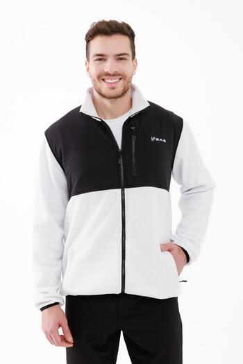 2AS Ανδρικό φούτερ Fleece - Λευκό - Σπασμένο