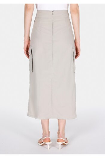 Colin's Maxi Length Straight Zippered Women's Stone Skirt