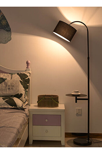 sharpdo Living Room Bedroom Vertical LED Floor Lamp with Storage