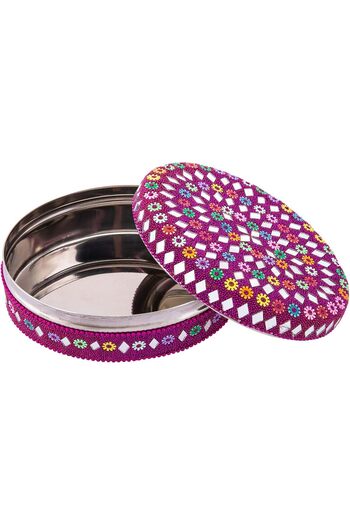 AKDC Metal Jewelry Box 11Cm X 14Cm X 5Cm Pink