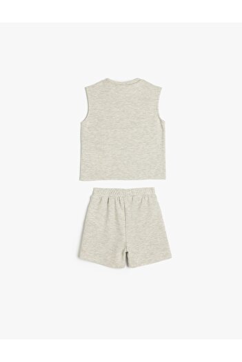 Koton Gray Baby Boy Bottom-Top Set 5Smb10017Tk