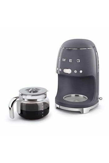 SMEG 50's Style Retro Drip FIlter Coffee Machine, Grey