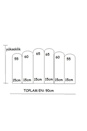 DUKDUK STORE YATAK/BAZA BAŞLIĞI-90CMLİK/6 ADET PANEL