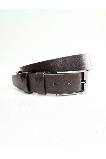Kemerix Ζώνη 100% Γνήσιο Δέρμα 3,5 cm Bitter Brown