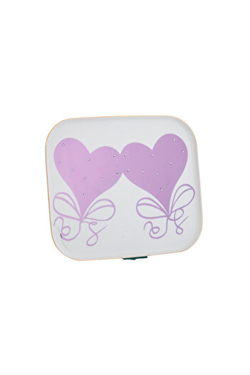 casa rosa Ceramic serving plate with colored stones 45 cm