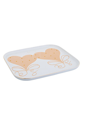 casa rosa Ceramic serving plate with colored stones 45 cm