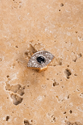 Safir Kuyumculuk S'Charm Eye Charm with Diamonds
