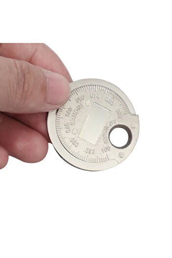 Choice Silver Coin- Type 0.6-2.4mm 0.02-0.10 Inch Spark Plug Gap Gauge Measurement Tool Range Spark Plug Ga