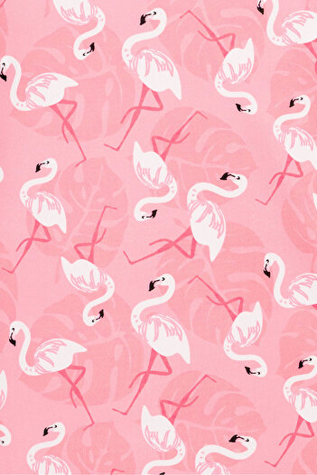 Beniizle Flamingo Patterned - Girl's Triple Swimsuit Set