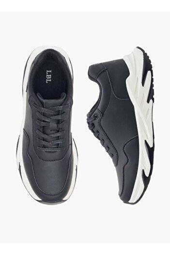 LBL by Shoexpress LBL by Shoexpress Panelled Ankle Sneakers with Lace-Up Closure