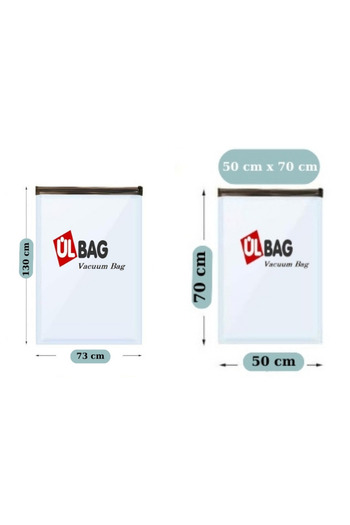 ÜLBAG 2-Piece Vacuum Cushion Set - Medium and Large Size Pillow and Quilt Bag