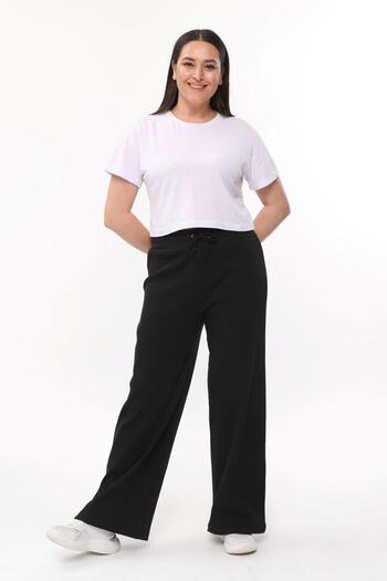 SYM Plus Size Wide Leg Stretchy Camisole Women's Trousers