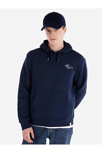 Colin's Regular Fit Men's Navy Blue Sweatshirt Cl 1066558