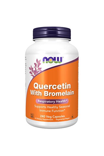 Now Foods Supplements, Quercetin with Bromelain, Balanced Immune System*, 240 Veg Capsules