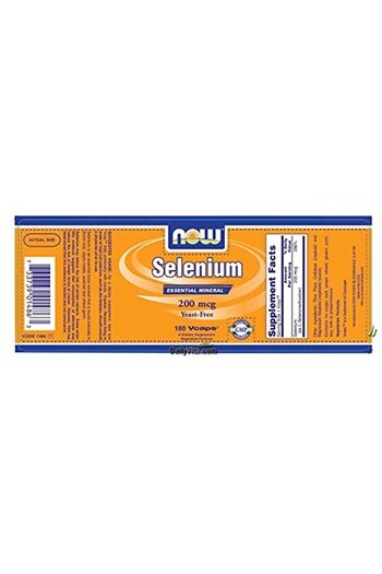 Now Foods Selenium, 180 caps / 200 mcg (Multi-Pack)