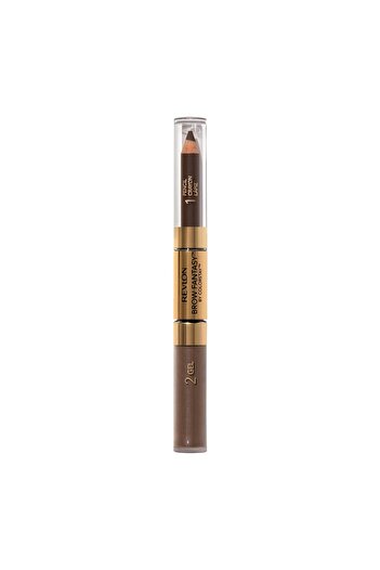 Revlon Eyebrow Gel & Pencil, ColorStay Brow Fantasy 2-in-1, Longwearing, 106 Dark Brown, 0.04 Oz