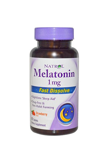 Natrol Melatonin Fast Dissolve - Strawberry 1 mg 90 Tabs