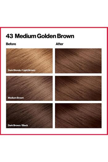 Revlon Colorsilk Beautiful Hair Permanent Hair Color, 43 Medium Golden Brown, 1.45 lb (RK-76775)