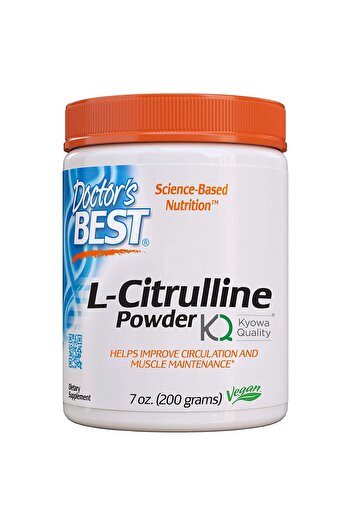 Doctor's Best Doctors Best L-Citrulline Powder, Supports Circulatory Health, Non-GMO, Vegan, 7 oz