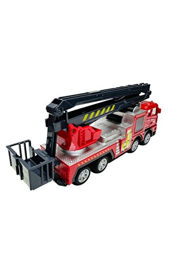 tmtoysandmore itfaiye oyuncak kırılmaz plastik merdivenli sürtmeli itfaye 17cm
