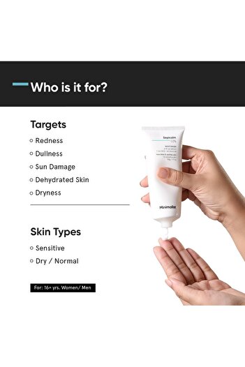 Minimalist Sensitive Skin Face Moisturizer | Soothes Rosacea & Redness | 3% Sepicalm | 1.7 Oz
